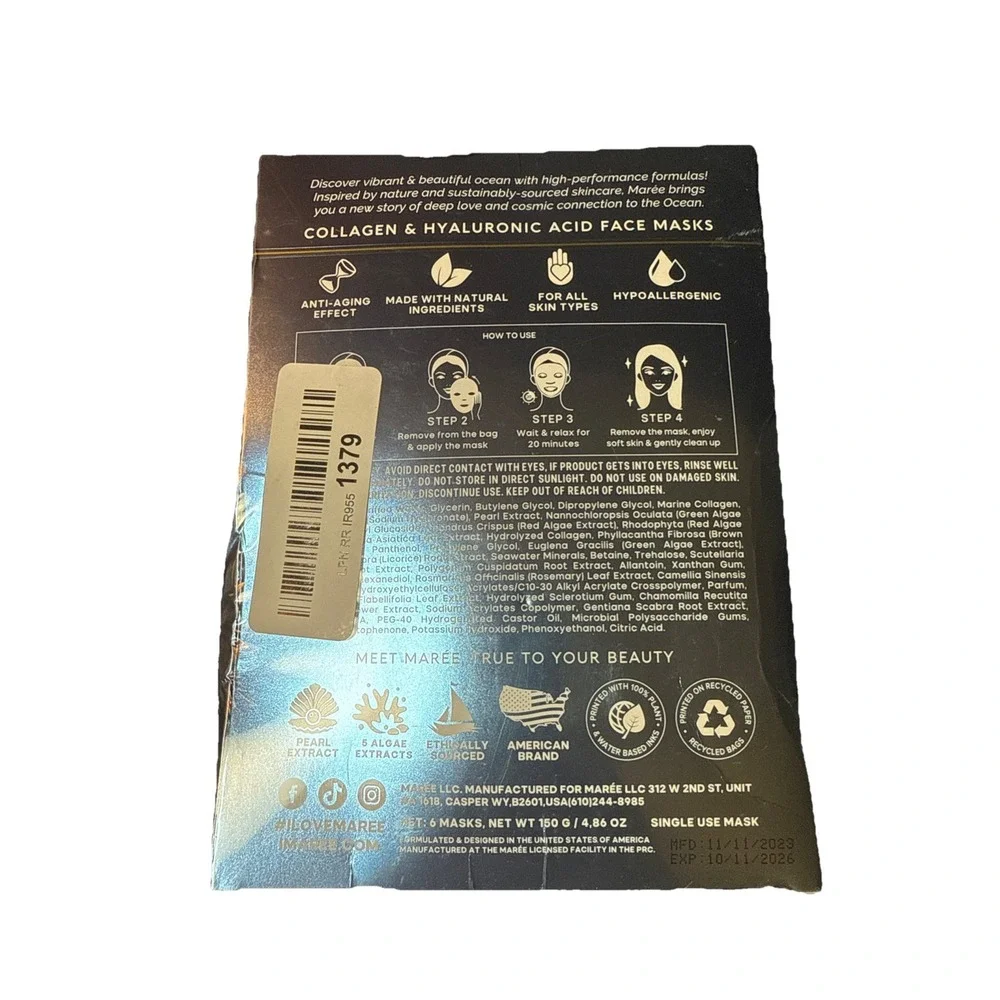 Mate True To Your Beauty‎ Marine Collagen Facial Masks